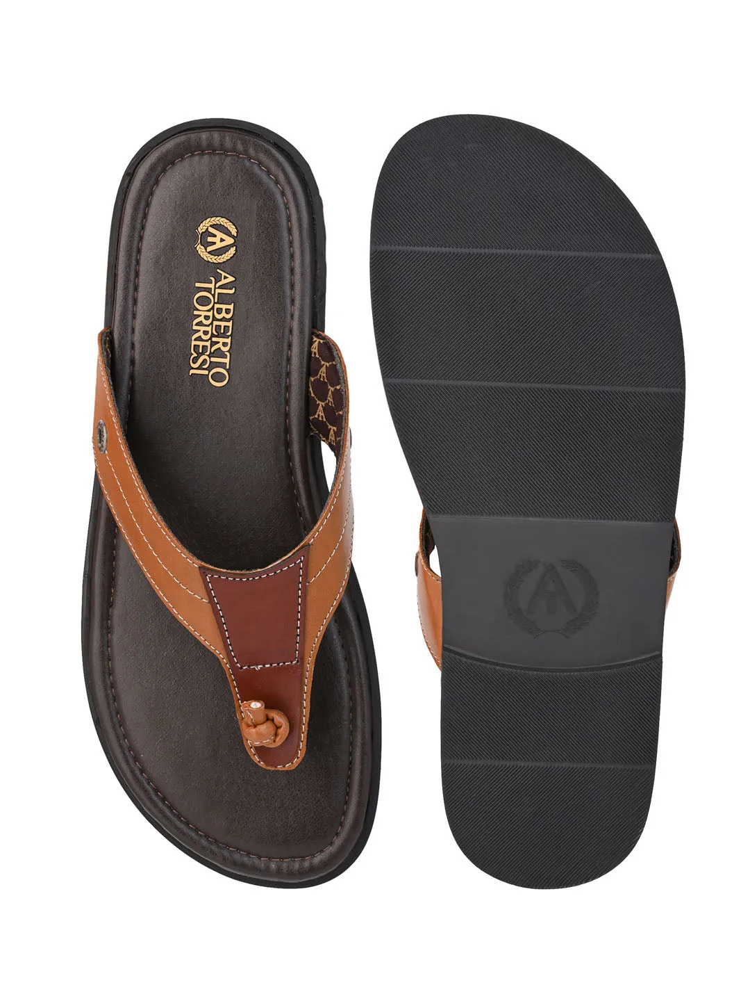 Alberto Torresi Men Tan Outdoor Slippers