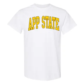 App State Mountaineers Mega Arch T-Shirt - White