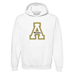 Appalachian State University Mountaineers Primary Logo Cotton Hoodie - White