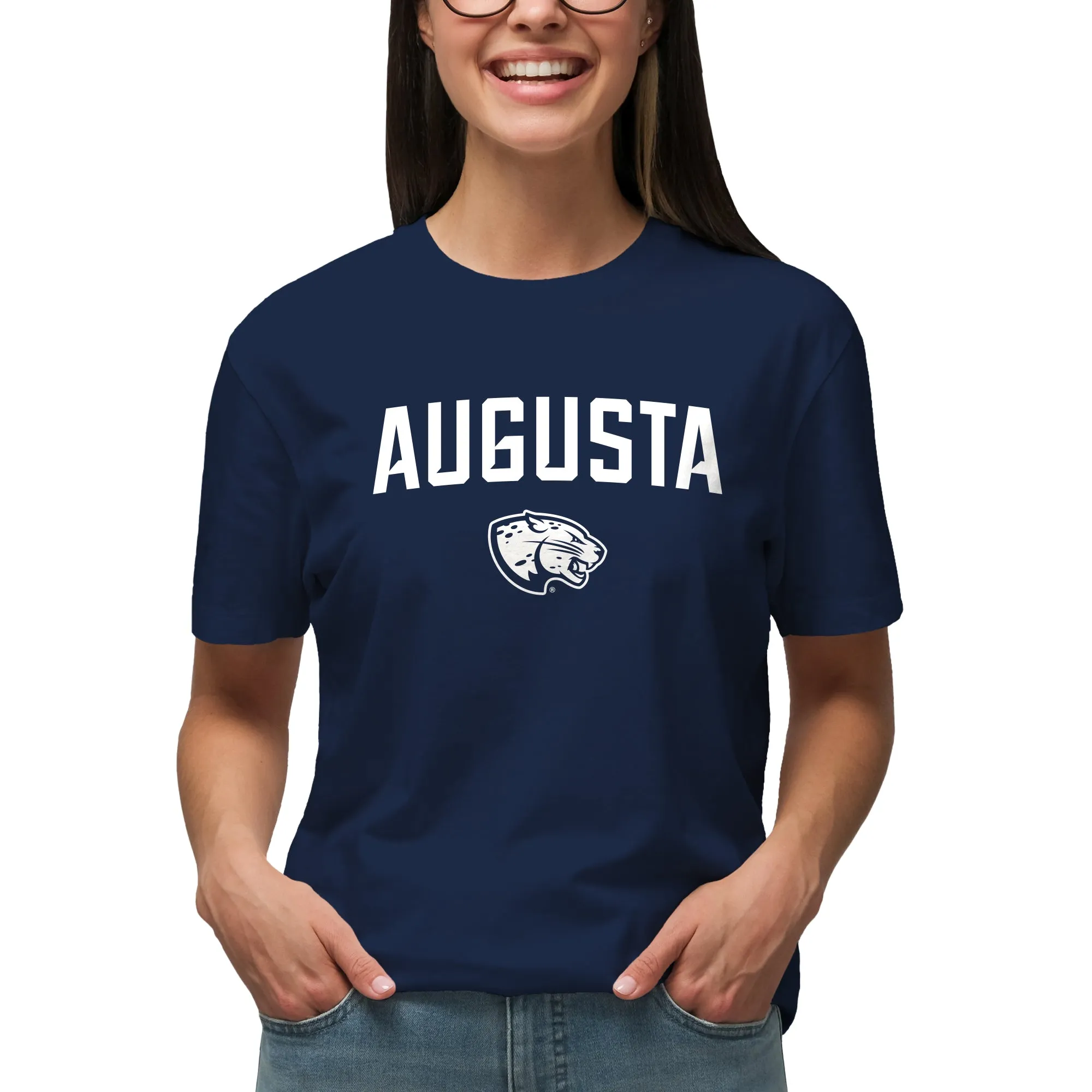 Augusta University Arch Logo T-Shirt - Navy