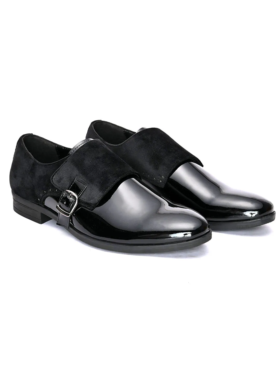 Billy Black Patent Monks