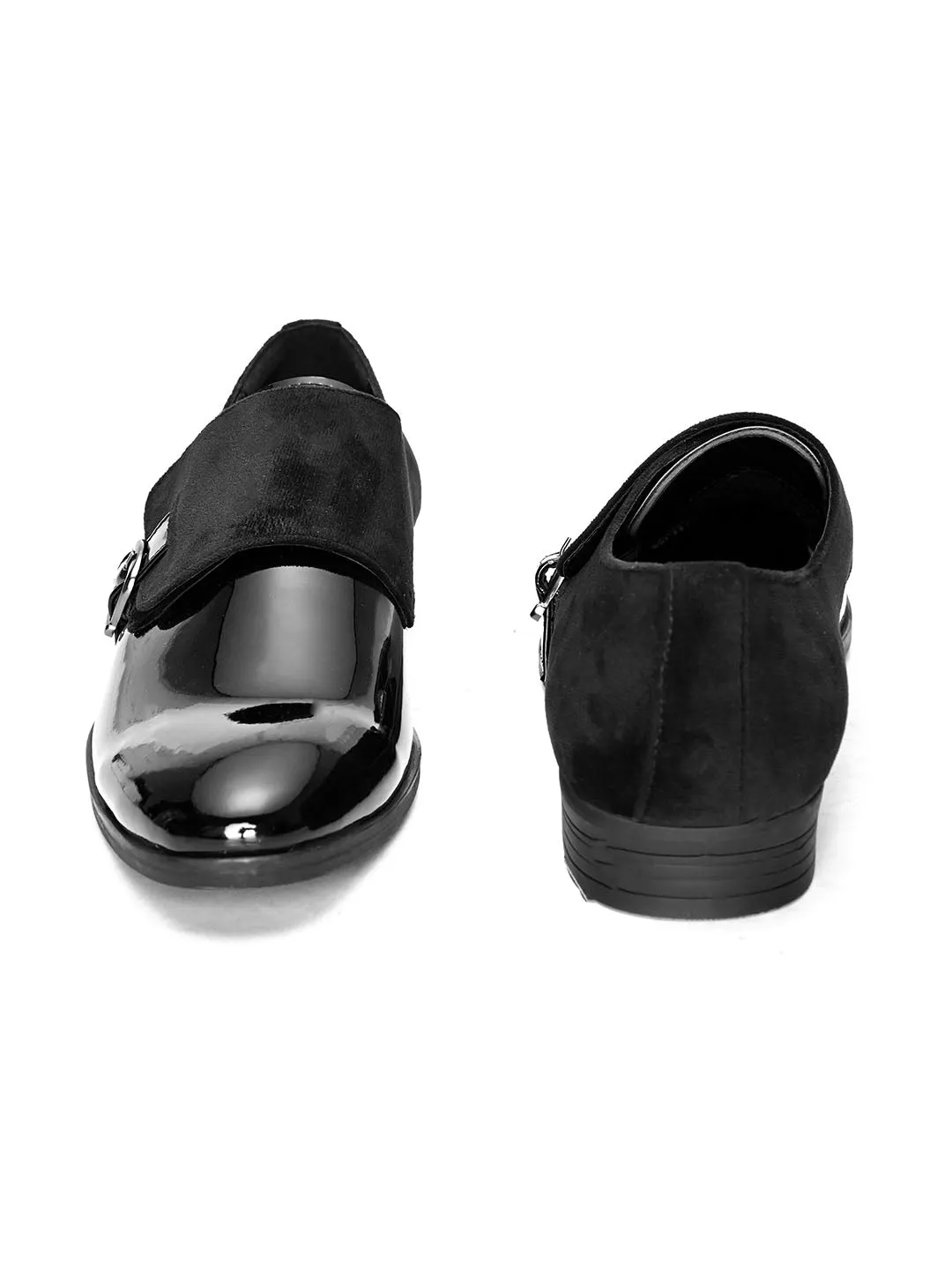 Billy Black Patent Monks