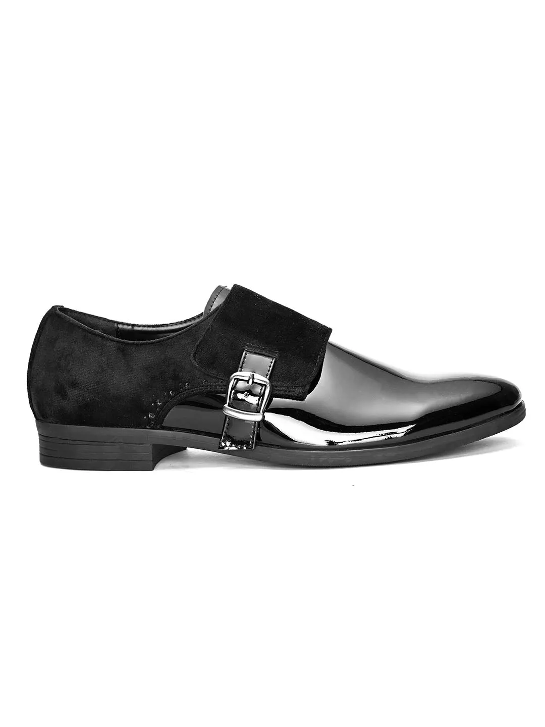 Billy Black Patent Monks