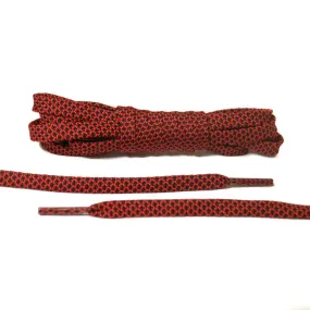 Black and Red Flat Laces