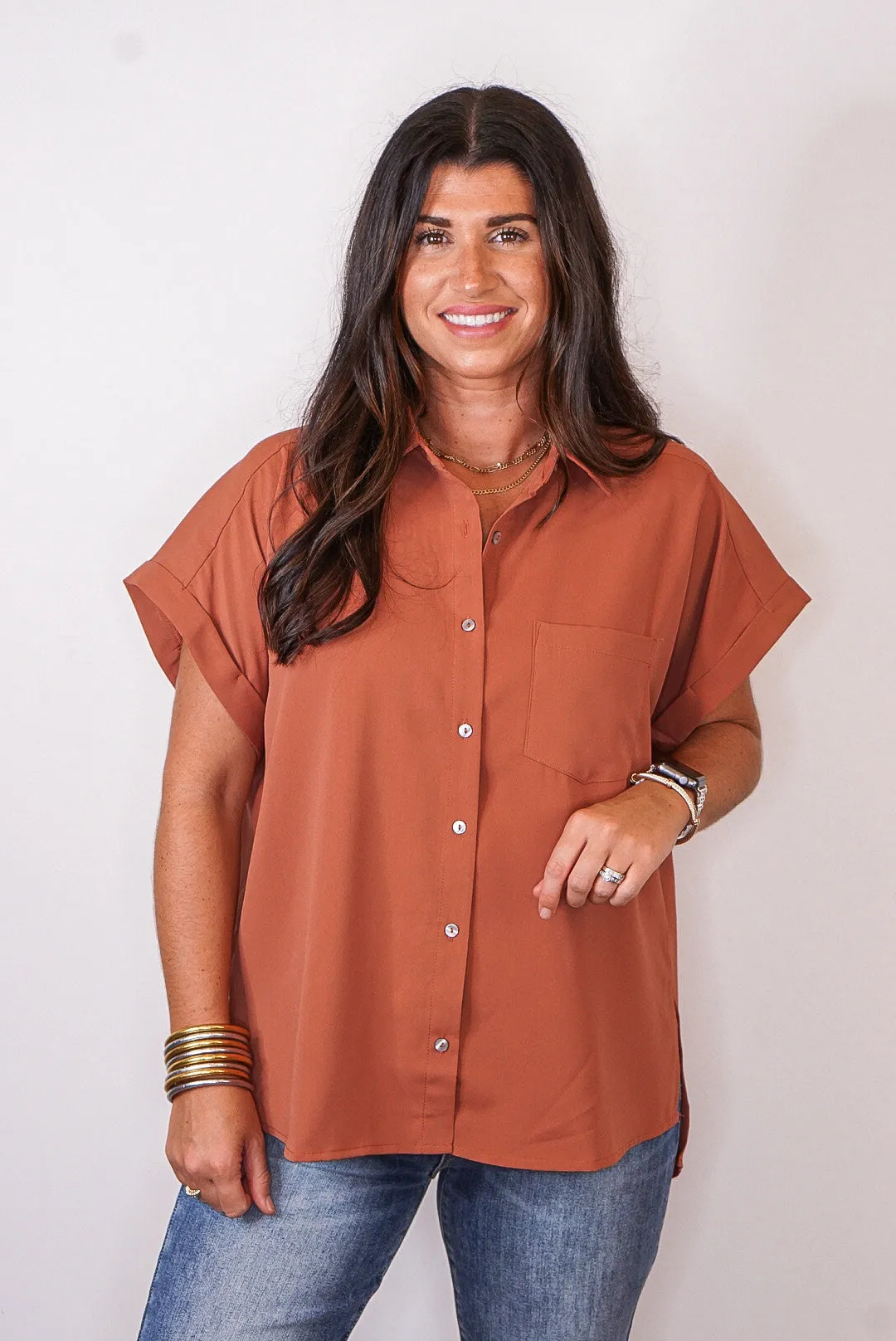 Button Down Perfection Clay Top