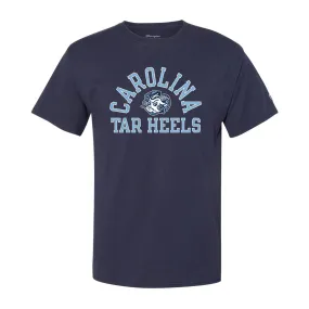 Carolina Tar Heels Rameses Logo Ringspun T-Shirt - Navy