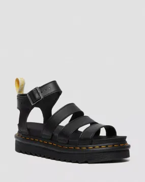 Doc Martens Women's VEGAN BLAIRE FELIX GLADIATOR SANDALS (Black Rub Off)