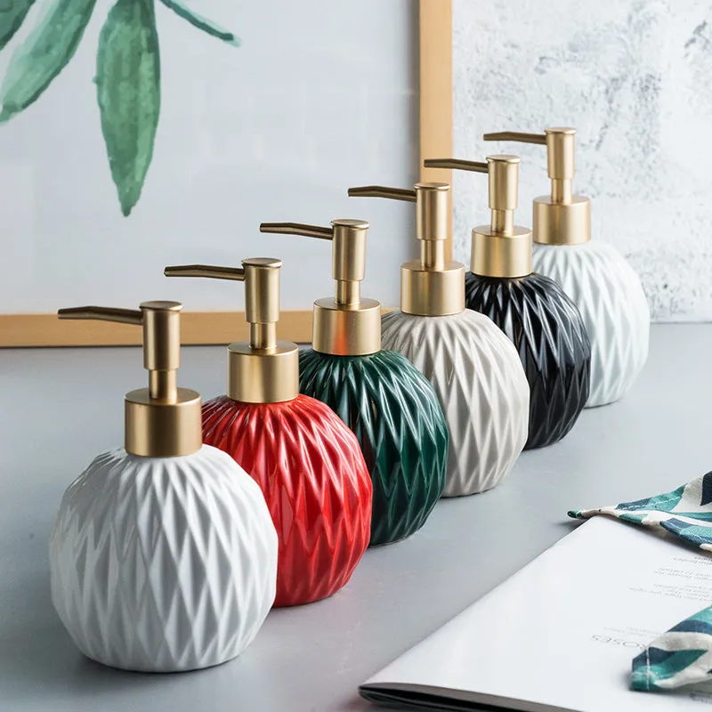 Elegant Faceted Soap Dispenser