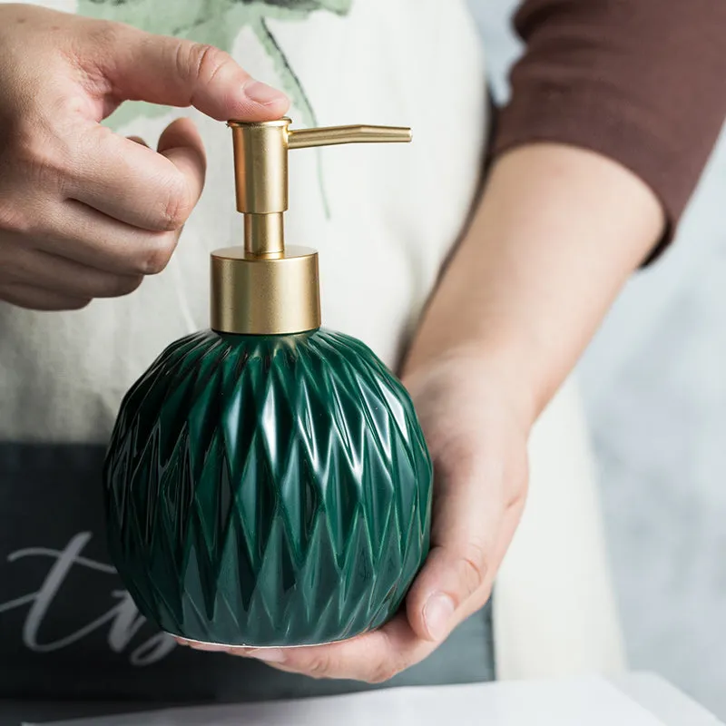 Elegant Faceted Soap Dispenser