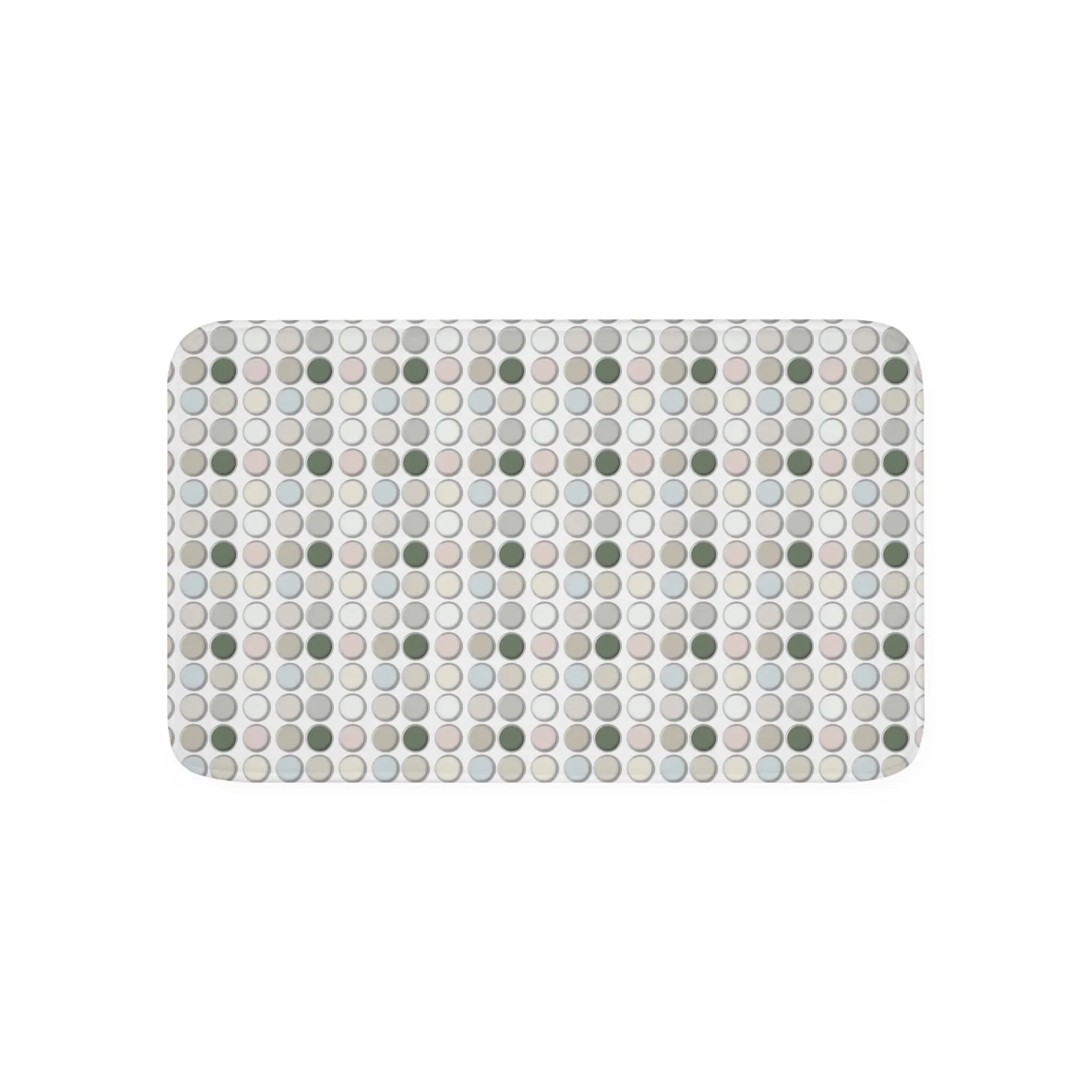 Farmhouse Polka Dots - Memory Foam Bath Mat