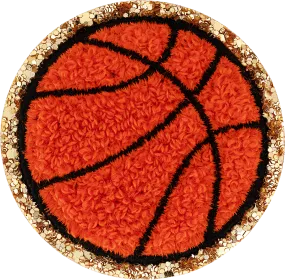 Glitter Varsity Basketball Patch