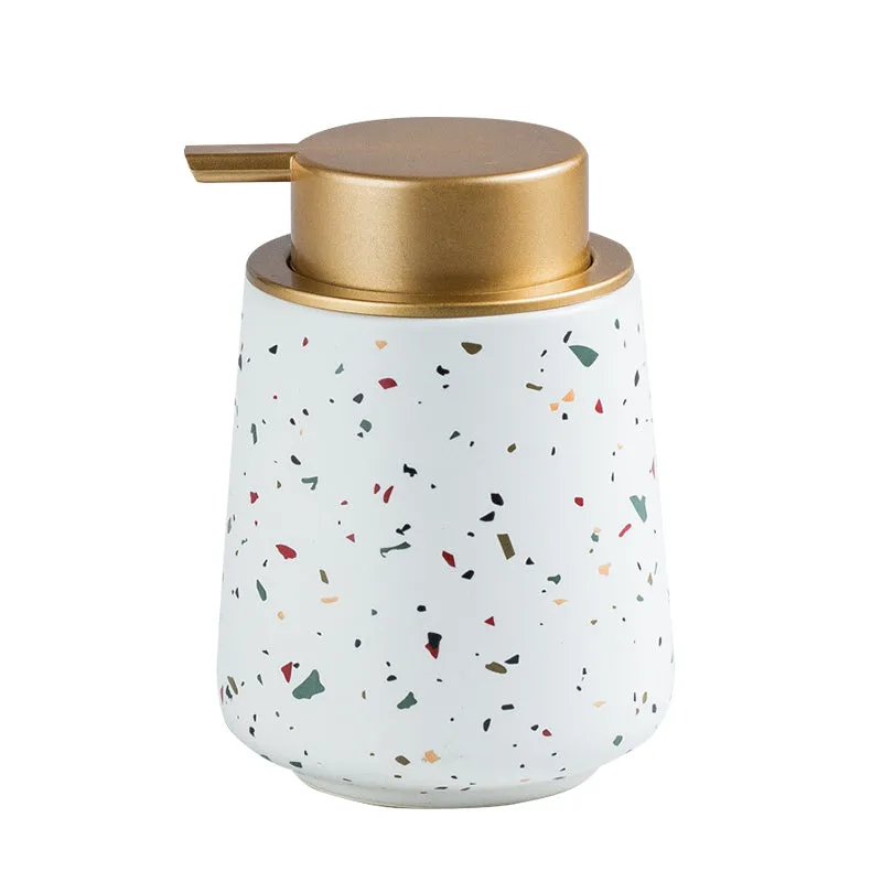 Modern Terrazzo Pattern Soap Dispenser