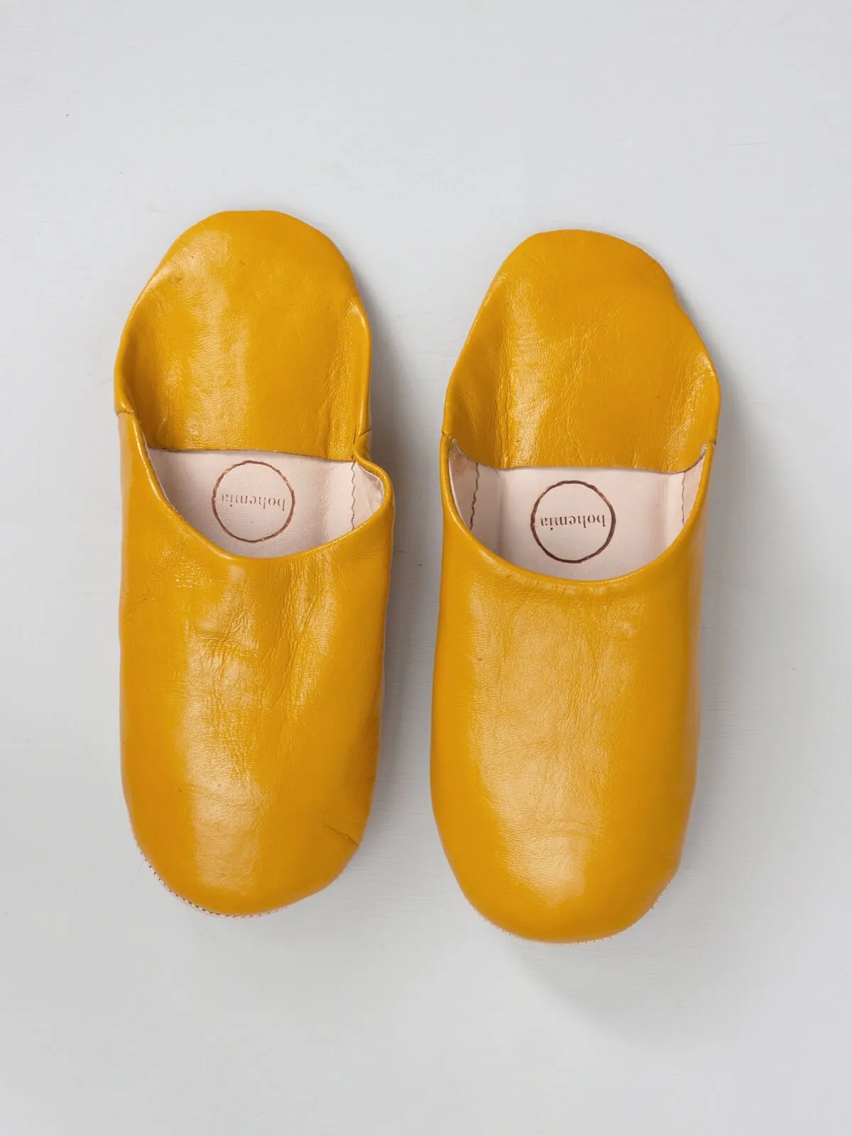 Moroccan Basic Babouche Slippers - Seconds, Large (Assorted Colours)