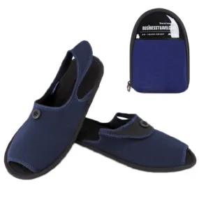 Outdoor Folding Portable Slippers, Size: L(Blue)